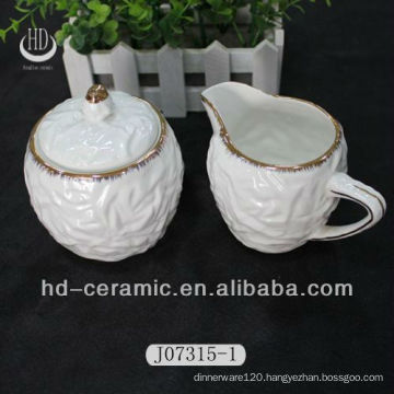 ceramic milk and sugar set,sugar pot and milk pot sets